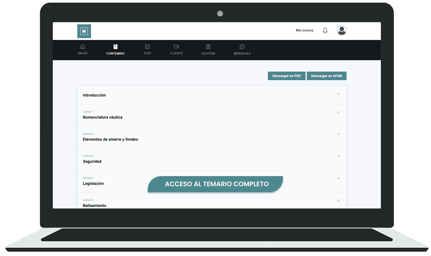 Acceso al temario completo