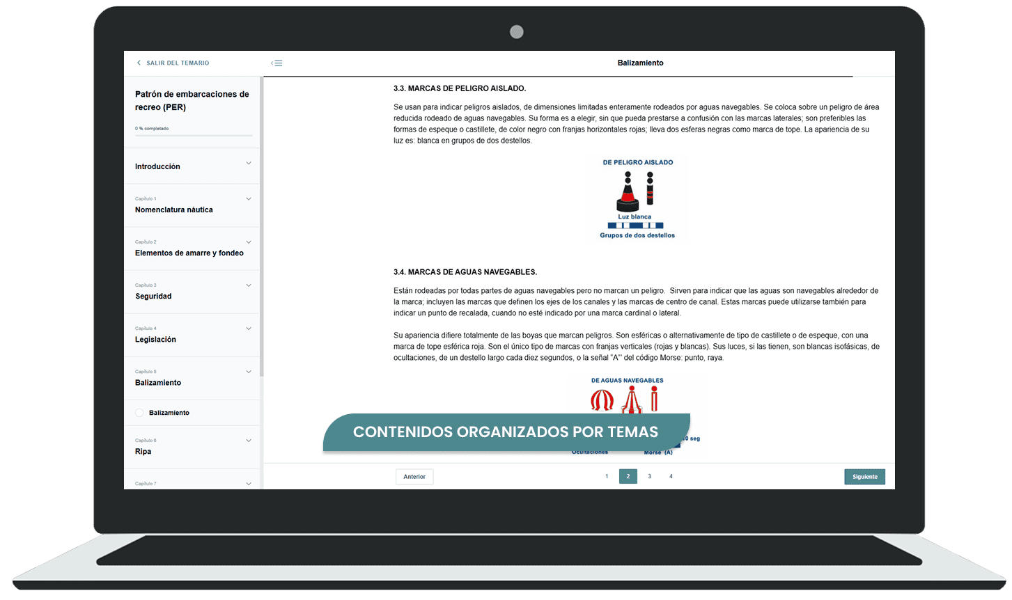 Contenidos organizados por temas